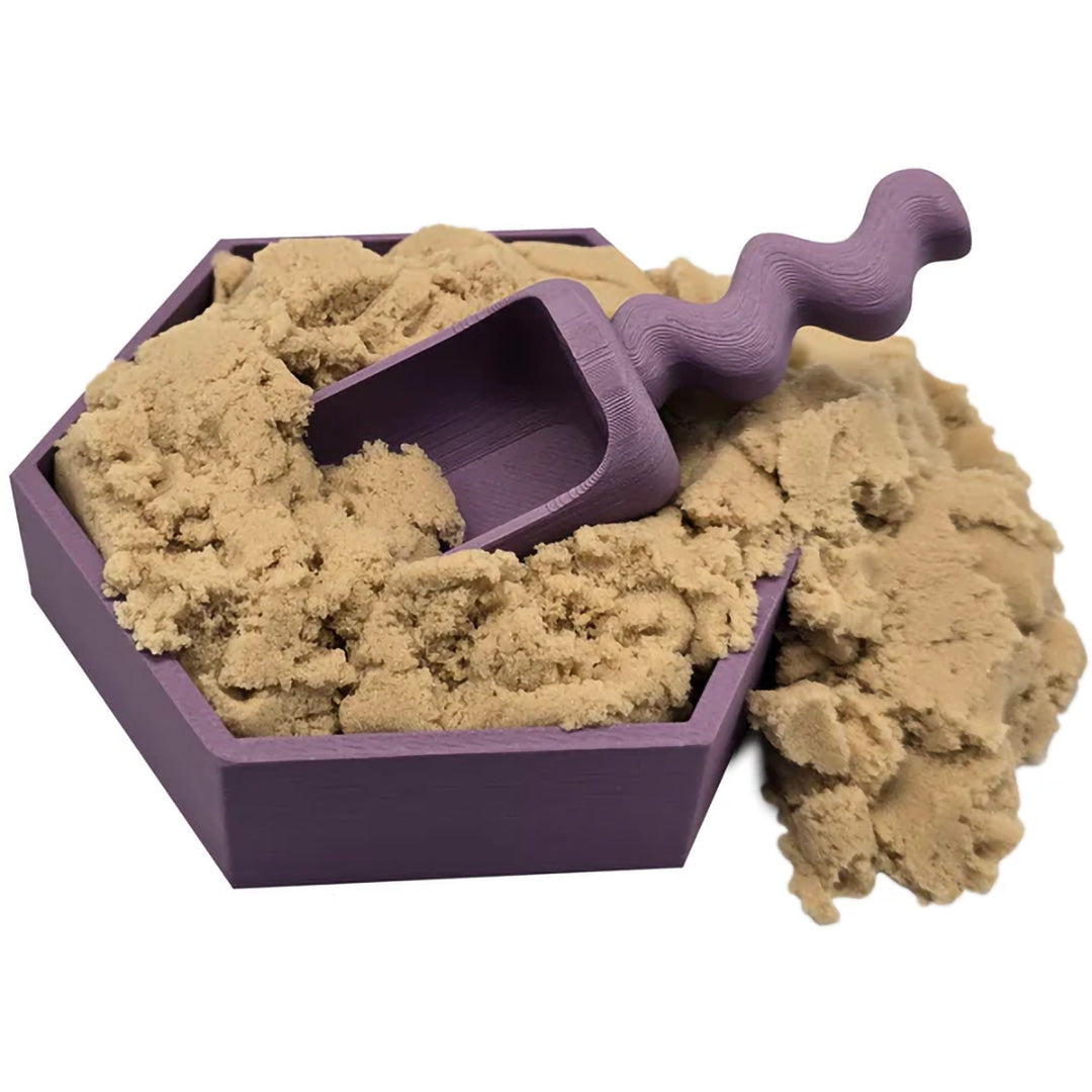 grennn speelbak zeshoek mandigo - paars - 10x8,5 cm | 8785312012294 | 2