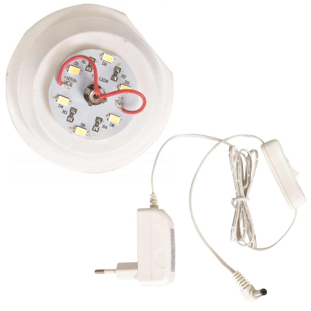 egmont toys heico lamp paddenstoel rode baksteen - 28 cm | ET360208RB | 6