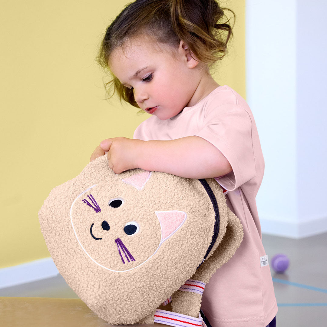lässig sac à dos enfant tiny team - chat - 25 cm