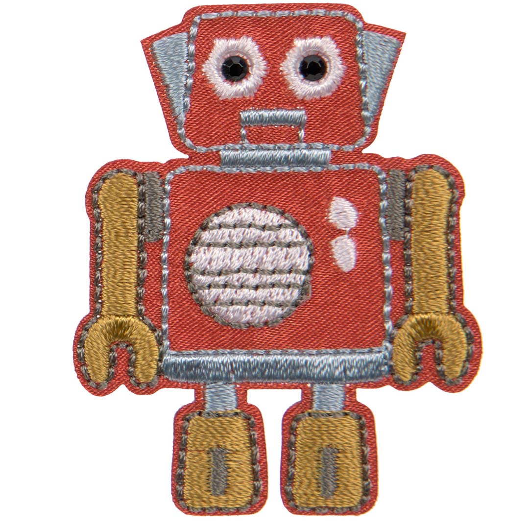 lässig stofstickers little gang - robots - 3st | LAS1206016029 | 4