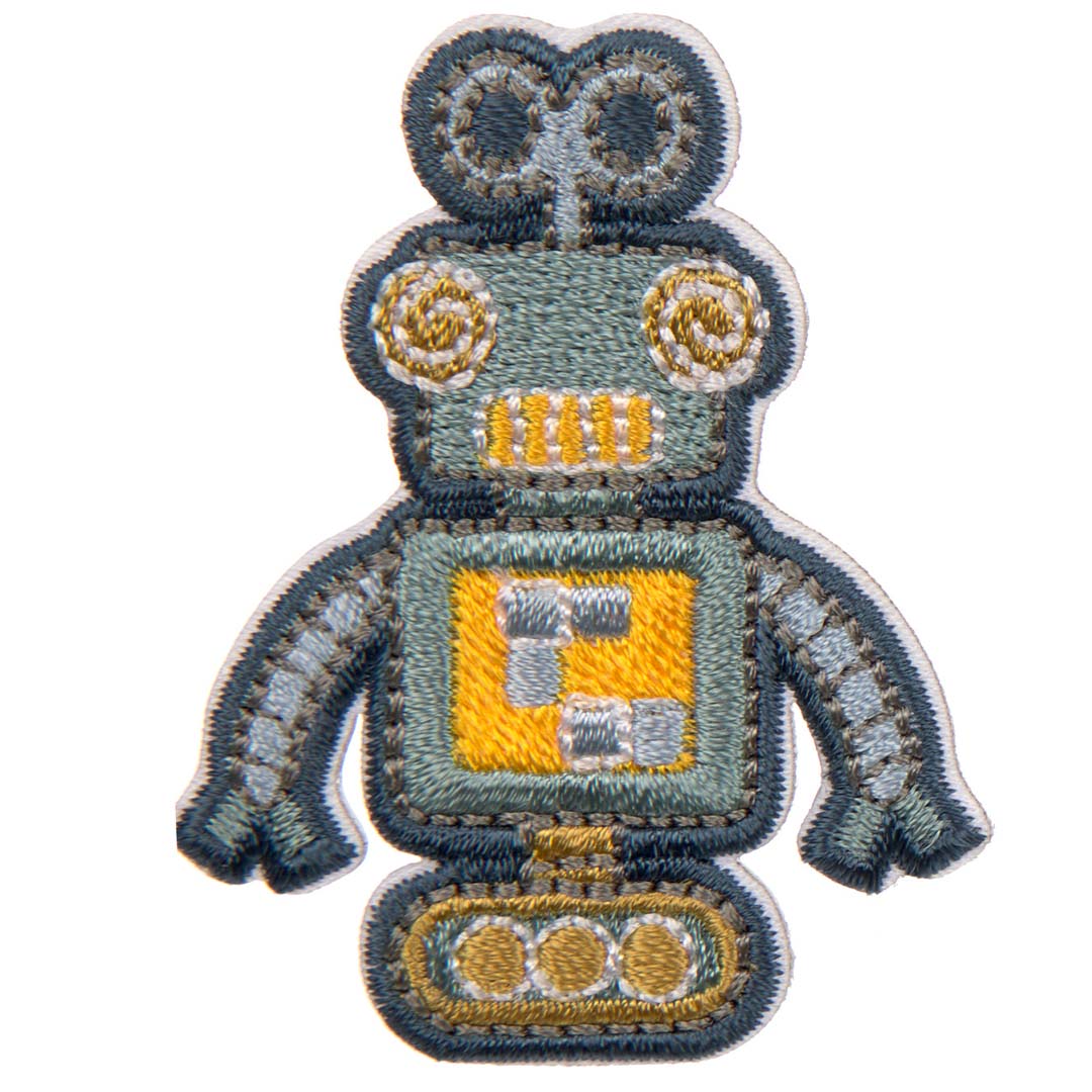 lässig stofstickers little gang - robots - 3st | LAS1206016029 | 5