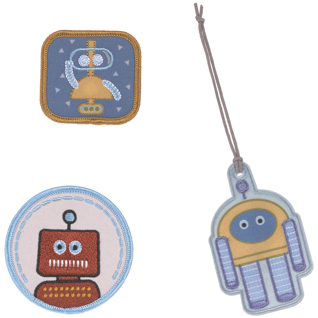 lässig patches little gang - robot - 3st | LAS1205007052 | 6