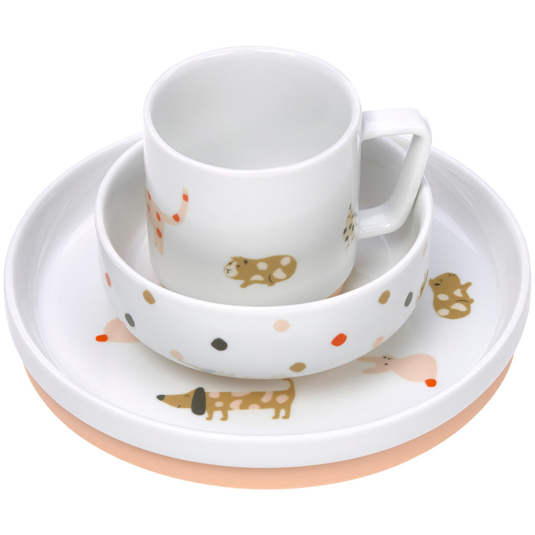lässig porseleinen serviesset little mateys - spicy orange | LAS1210037856 | 4