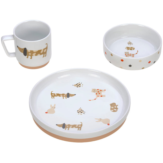 lässig porseleinen serviesset little mateys - spicy orange | LAS1210037856 | 1