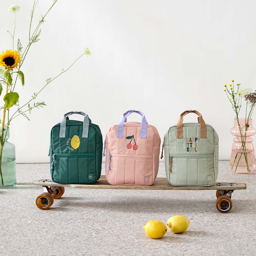 lässig kleuterrugzak little gang - lemon dark green - 27 cm | LAS12030495005 | 3