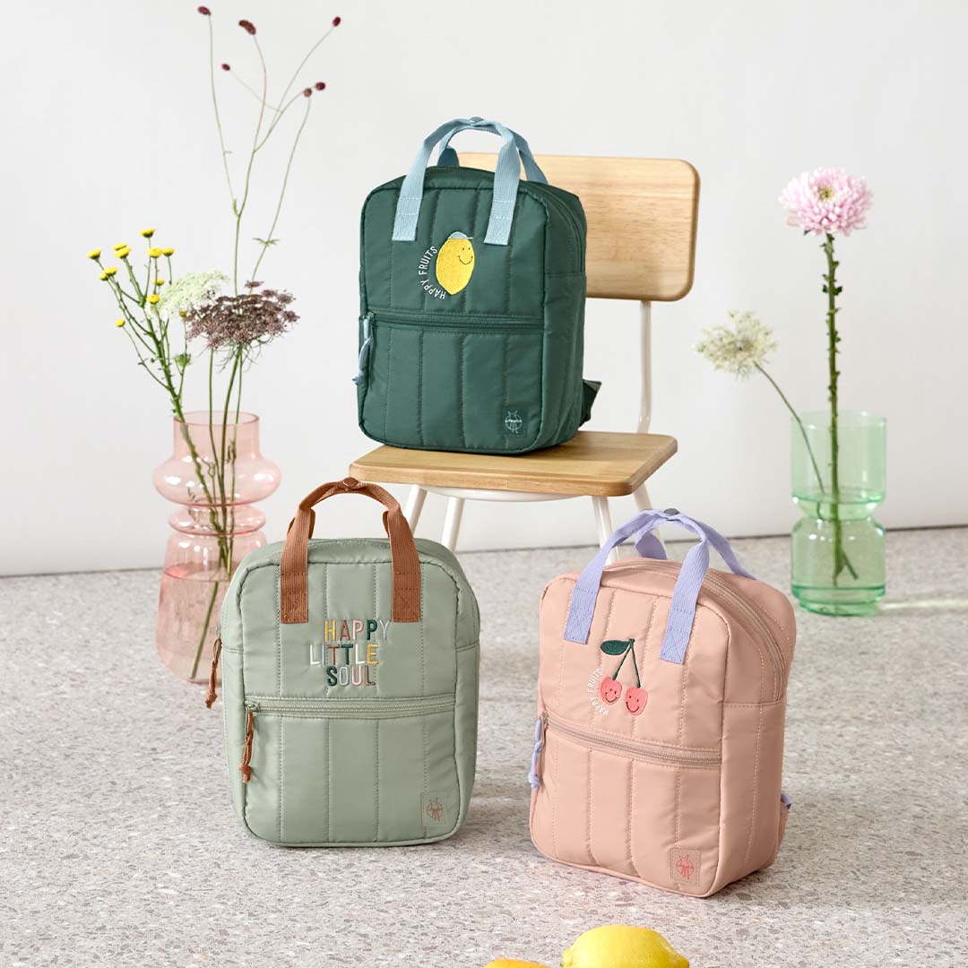 lässig kleuterrugzak little gang - lemon dark green - 27 cm | LAS12030495005 | 6