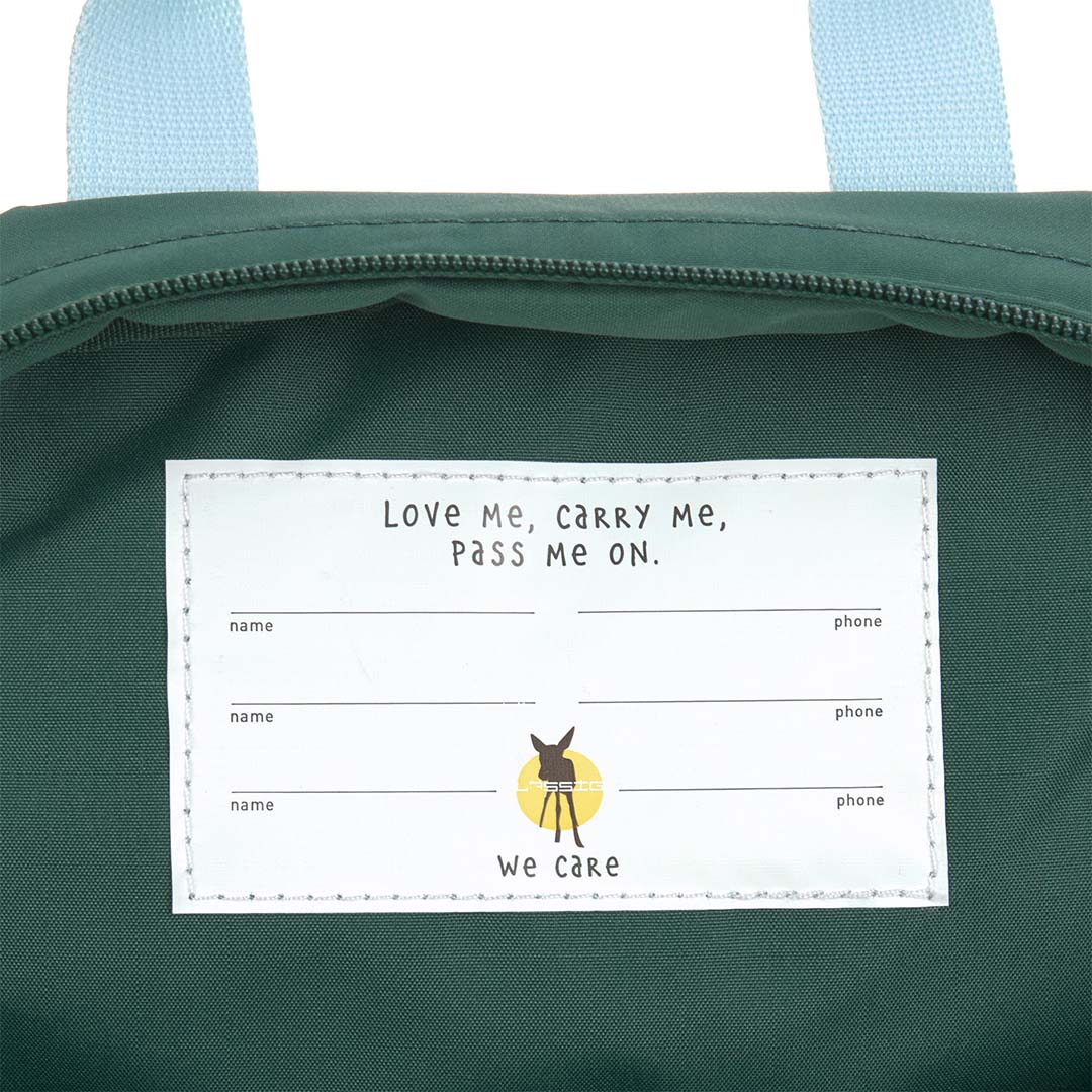 lässig kleuterrugzak little gang - lemon dark green - 27 cm | LAS12030495005 | 7