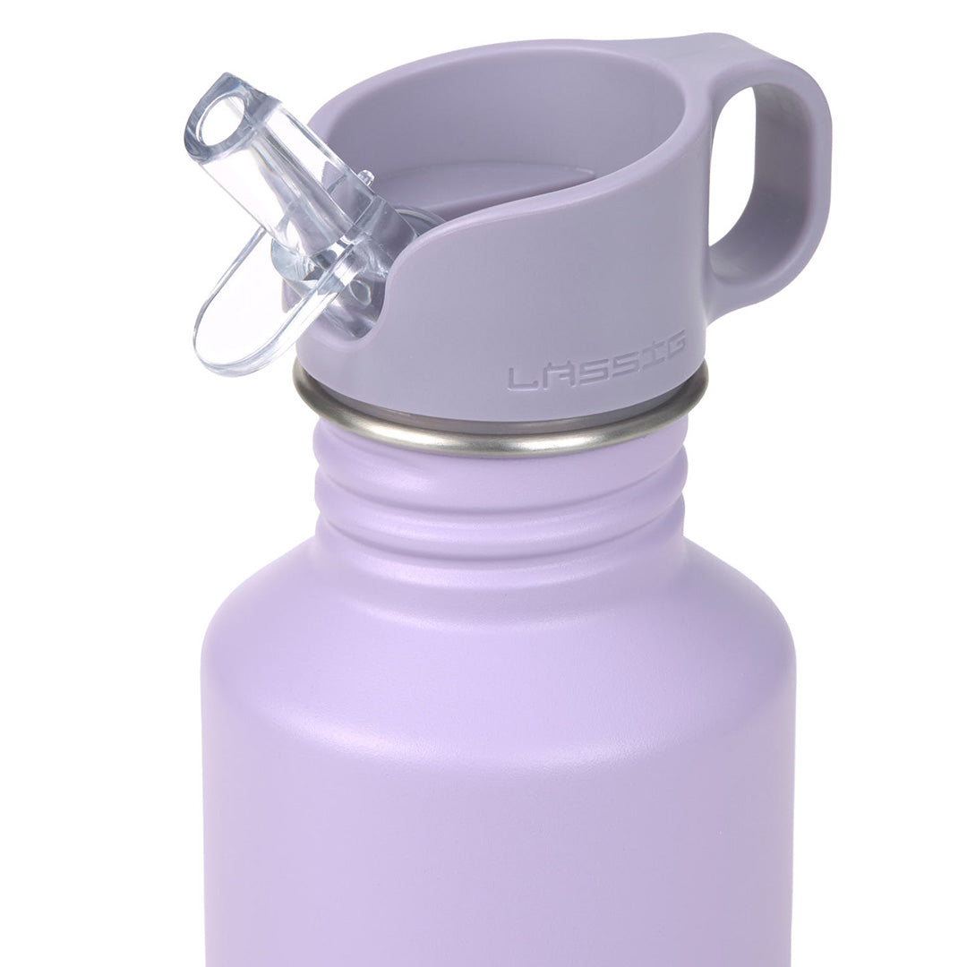 lässig rvs drinkfles little gang - heart lilac - 500 ml | LAS12100257012 | 3