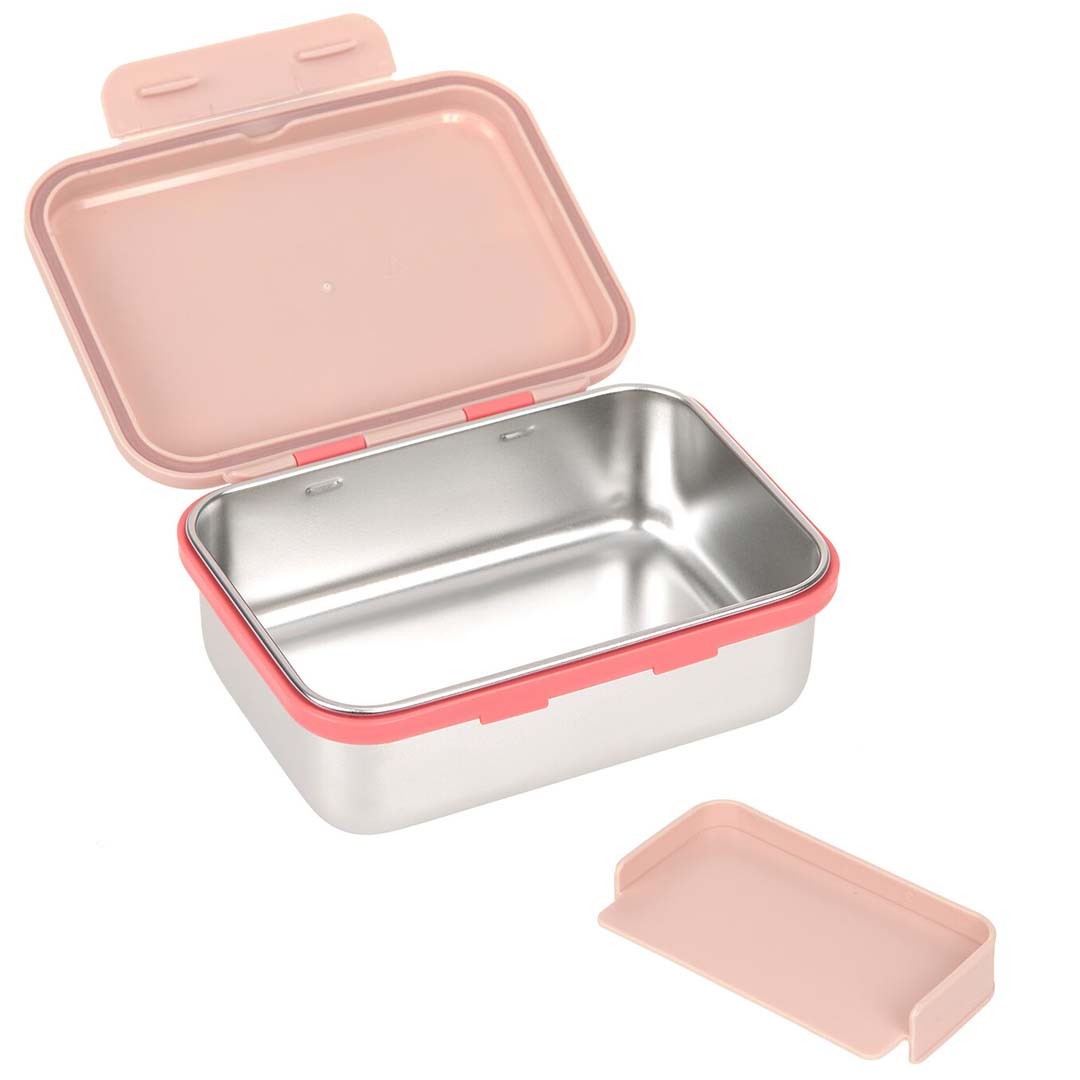 lässig rvs broodtrommel sunny explorer - rose-pink | LAS12100297030 | 5