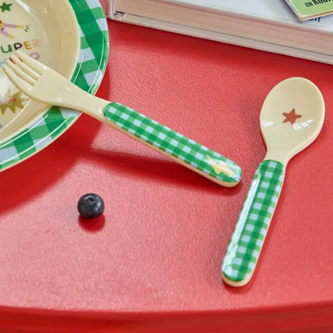 rice couverts enfant hero - vert - 2 pcs
