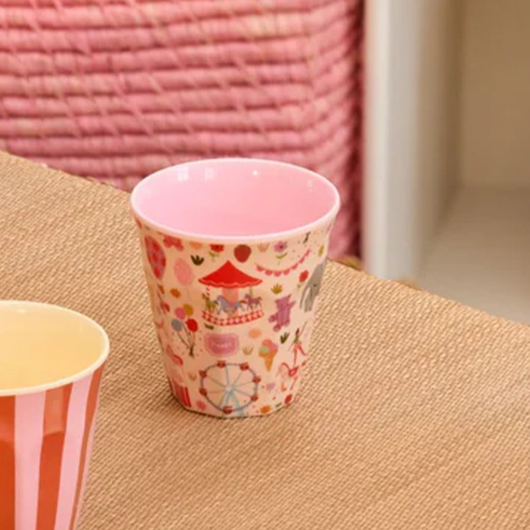 rice kinderbeker fun fair - roze - 160 ml |  KICUP-FUFAI | 2