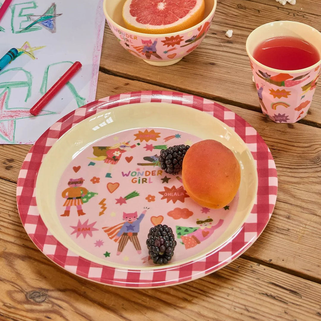 rice kinderbord hero - roze | KILPL-HEROI | 2