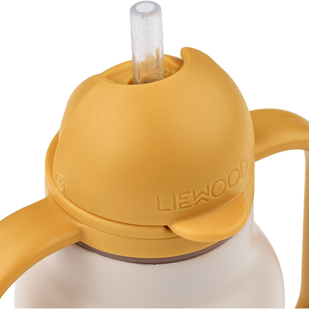 LW19618-2623 | liewood rvs thermosfles kimmie - around the world - sandy - 250 ml | 2