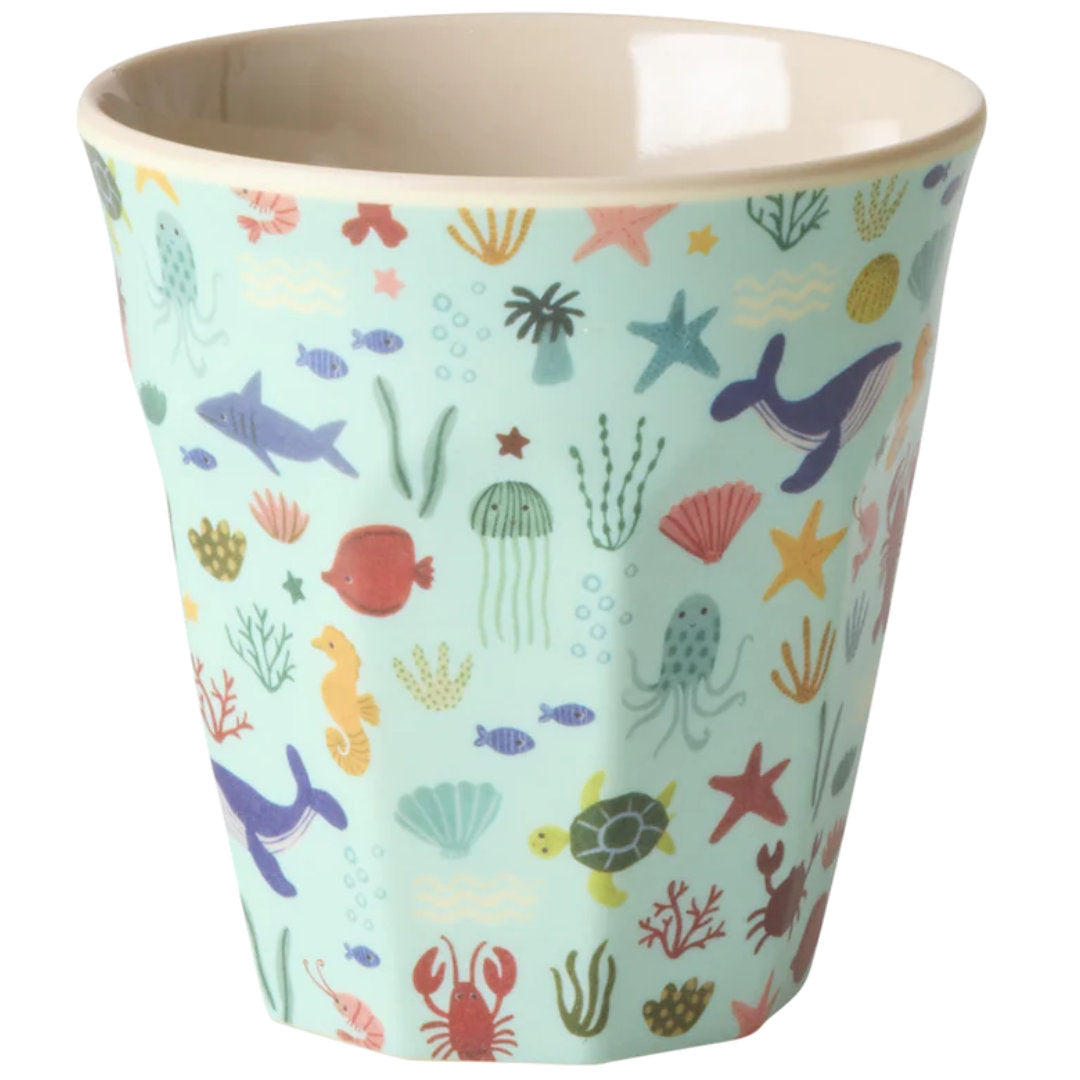 rice kinderbeker  - blue ocean - 250 ml | MELCU-OCEB | 