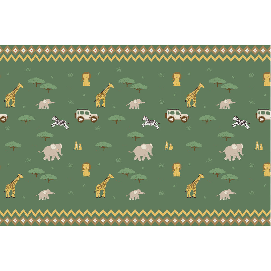 partydeco tafelkleed safari - 180x120 cm | OBS7 | 