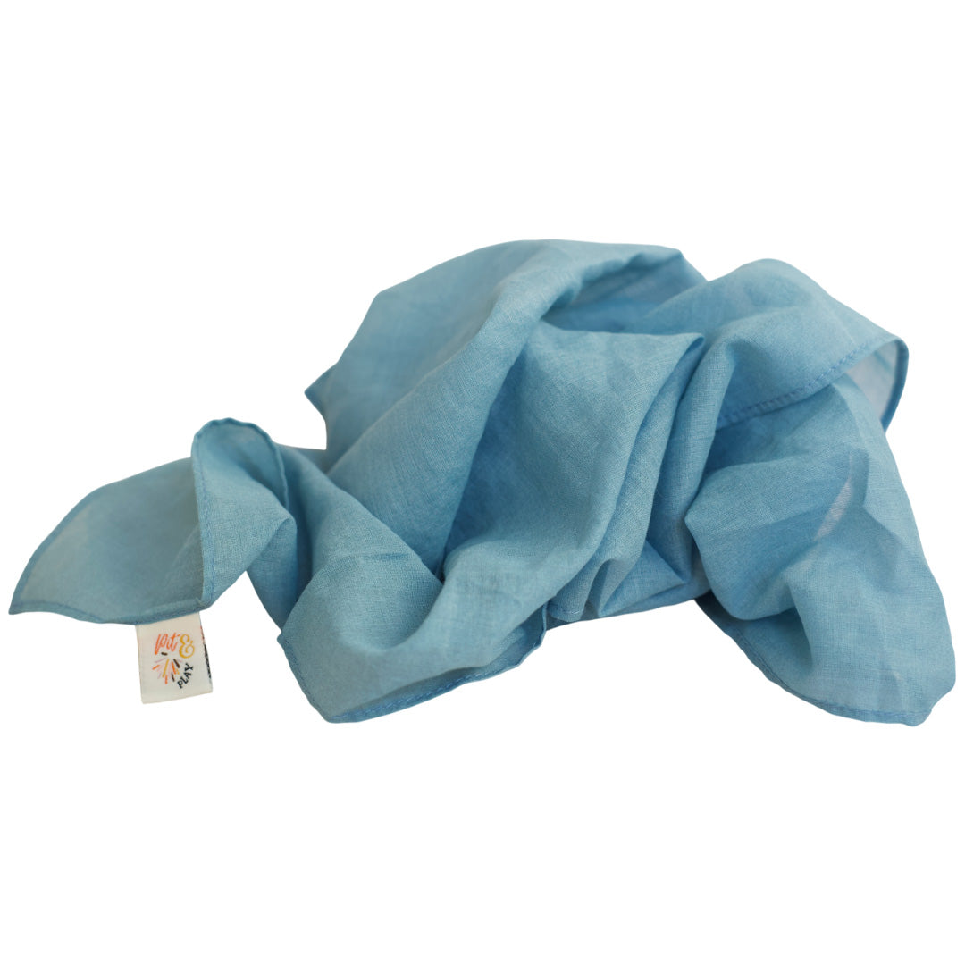 pit and play speeldoek pastel - blauw - 75x75 cm | 6154122718757 | 1