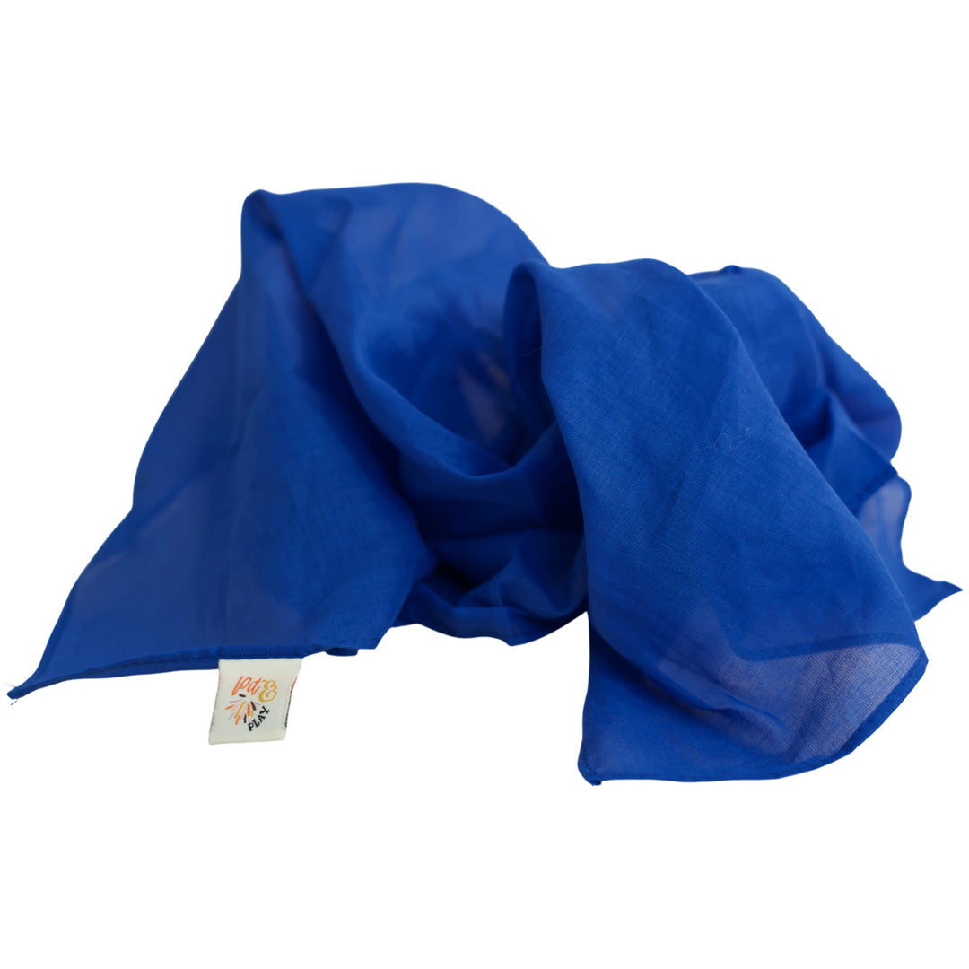 pit and play speeldoek regenboog - blauw - 75x75 cm | 6154119671614 | 5