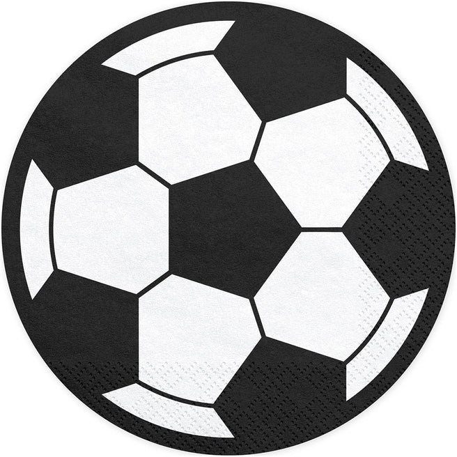 partydeco servetten voetbal - 20st | SPK10 | 1