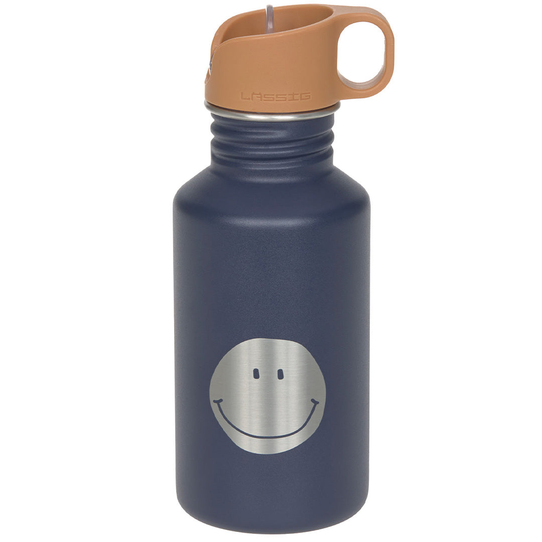 lässig rvs drinkfles little gang - smile navy - 500 ml | LAS12100254004 | 1