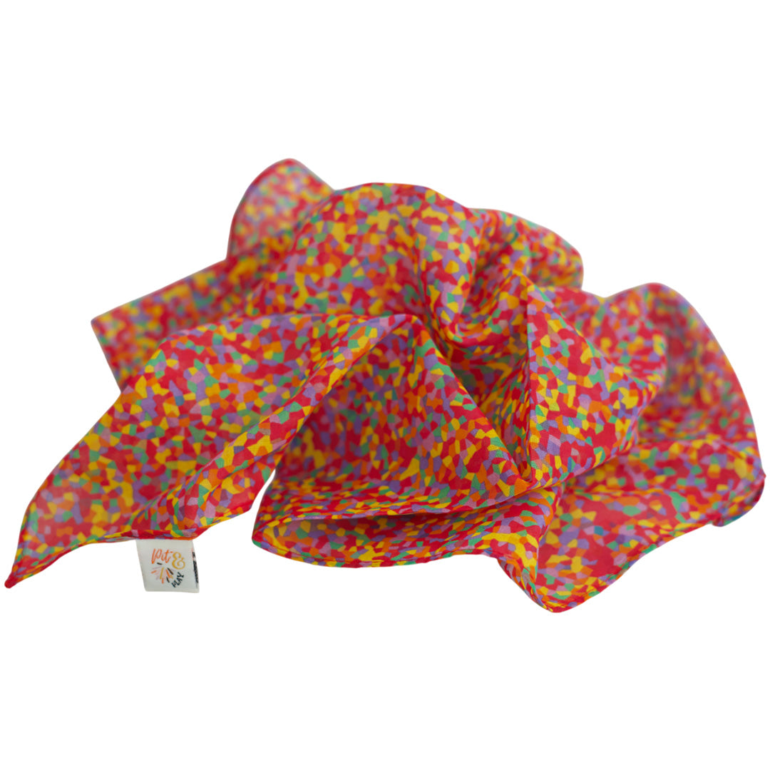 pit and play speeldoek - confetti - 75x75 cm | 6154128367331 | 3