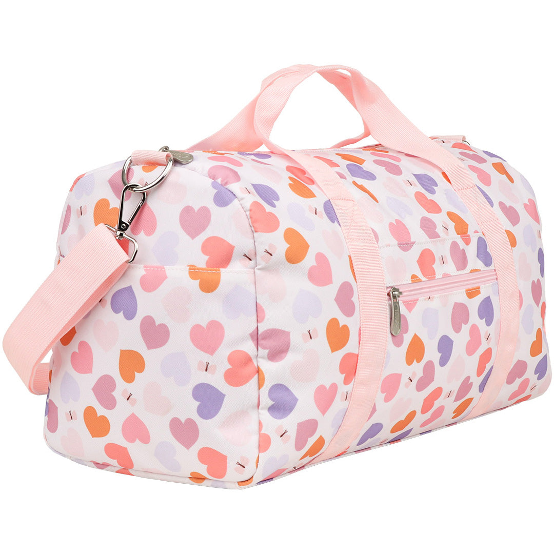a little lovely company sac de week-end cœurs - 46 cm