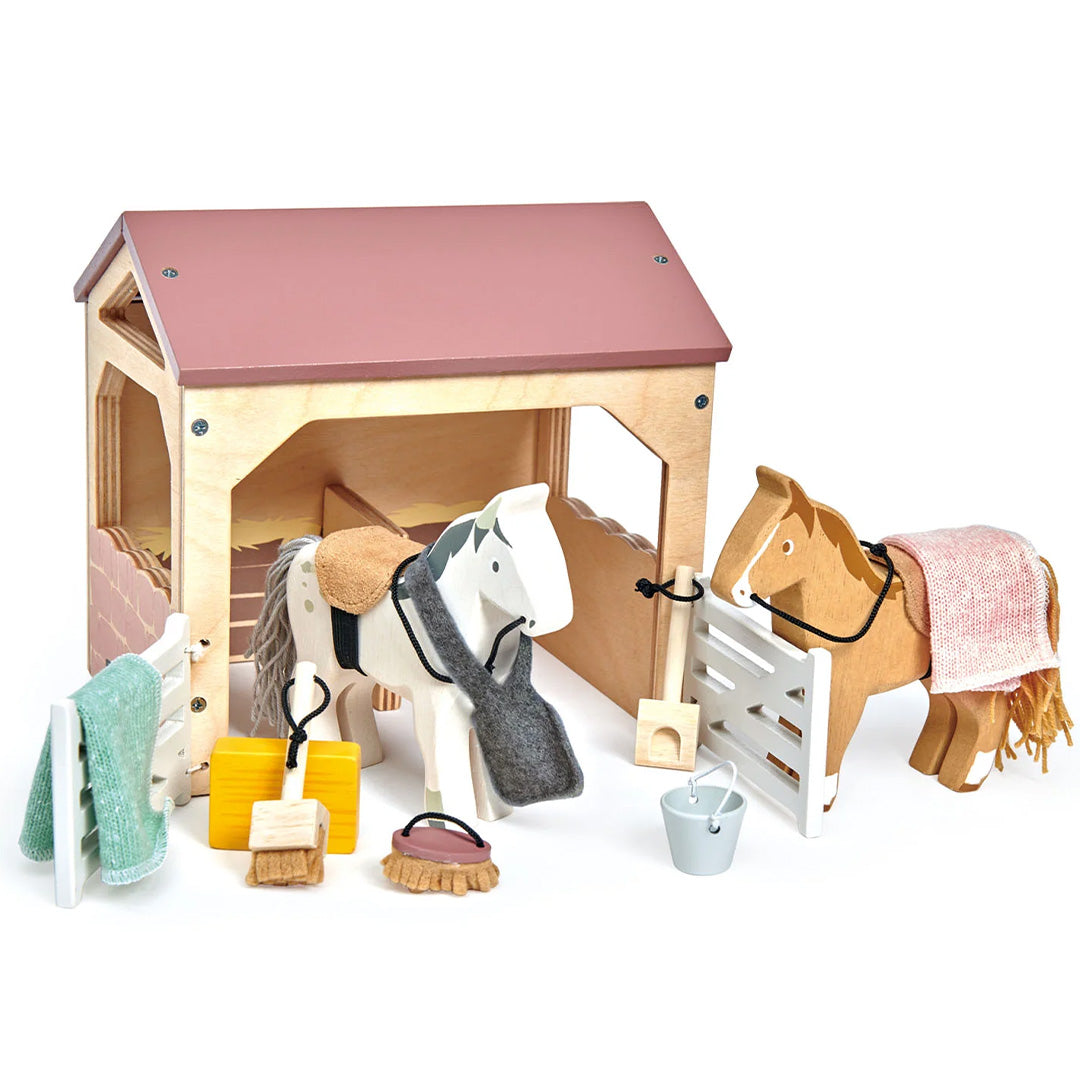 tender leaf toys speelset paardenstal | 4608165 | 6
