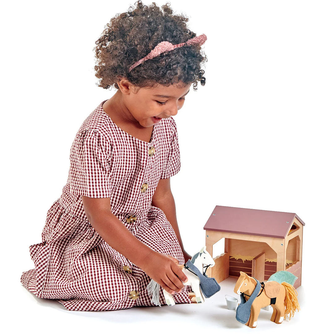 tender leaf toys speelset paardenstal | 4608165 | 3