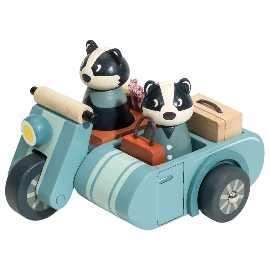 tender leaf toys speelset - badger picnic motorbike ride | 4608375 | 