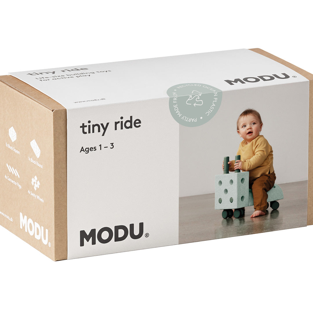 modu loopwagen tiny ride - ocean mint - 10st | M-ACT-TIN-OM-FG | 
