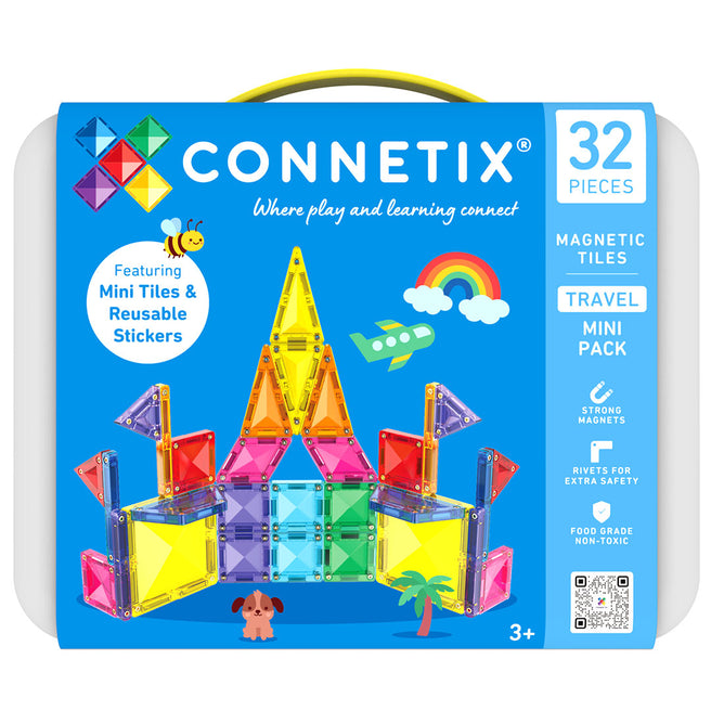 connetix magnetische tegels mini reisset - 32st | CT-B-00032-TR | 