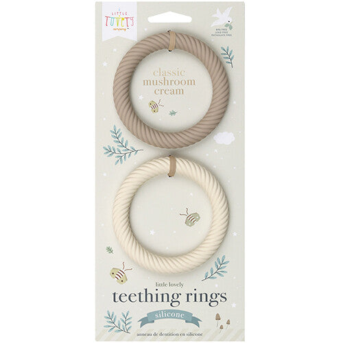 a little lovely company bijtring classic - mushroom cream - 2st | TRCLMC20 | 2