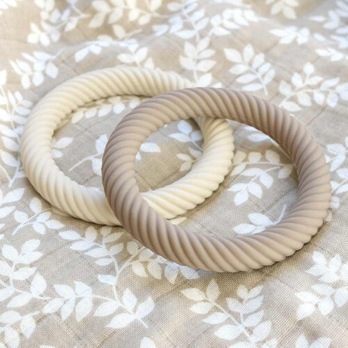 a little lovely company bijtring classic - mushroom cream - 2st | TRCLMC20 | 3