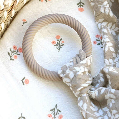 a little lovely company bijtring classic - mushroom cream - 2st | TRCLMC20 | 4