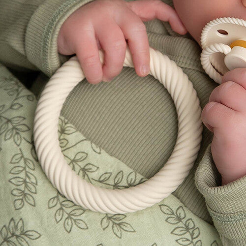 a little lovely company bijtring classic - mushroom cream - 2st | TRCLMC20 | 6