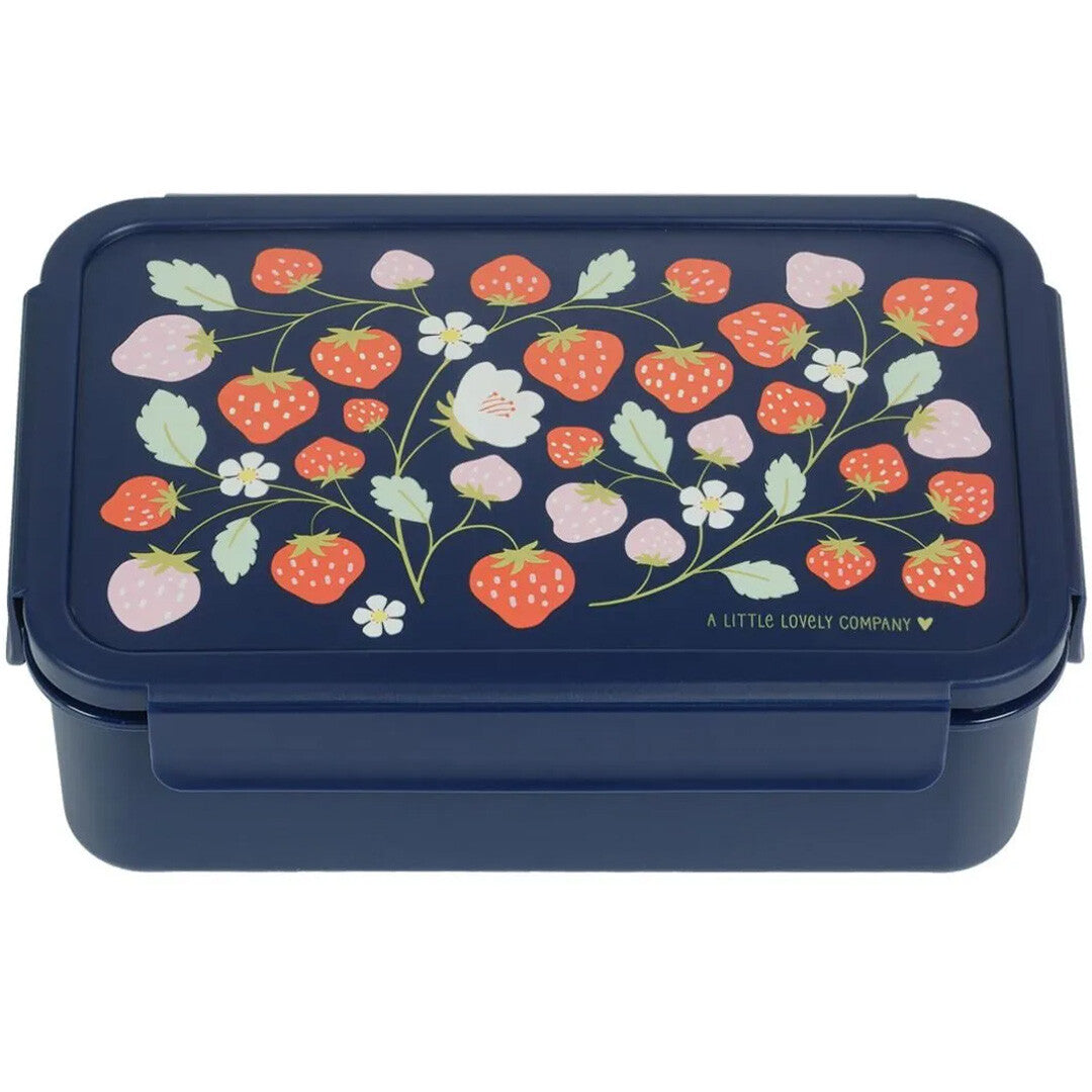 a little lovely company broodtrommel met vakjesblad - aardbeien | SBSTBU55 | 1