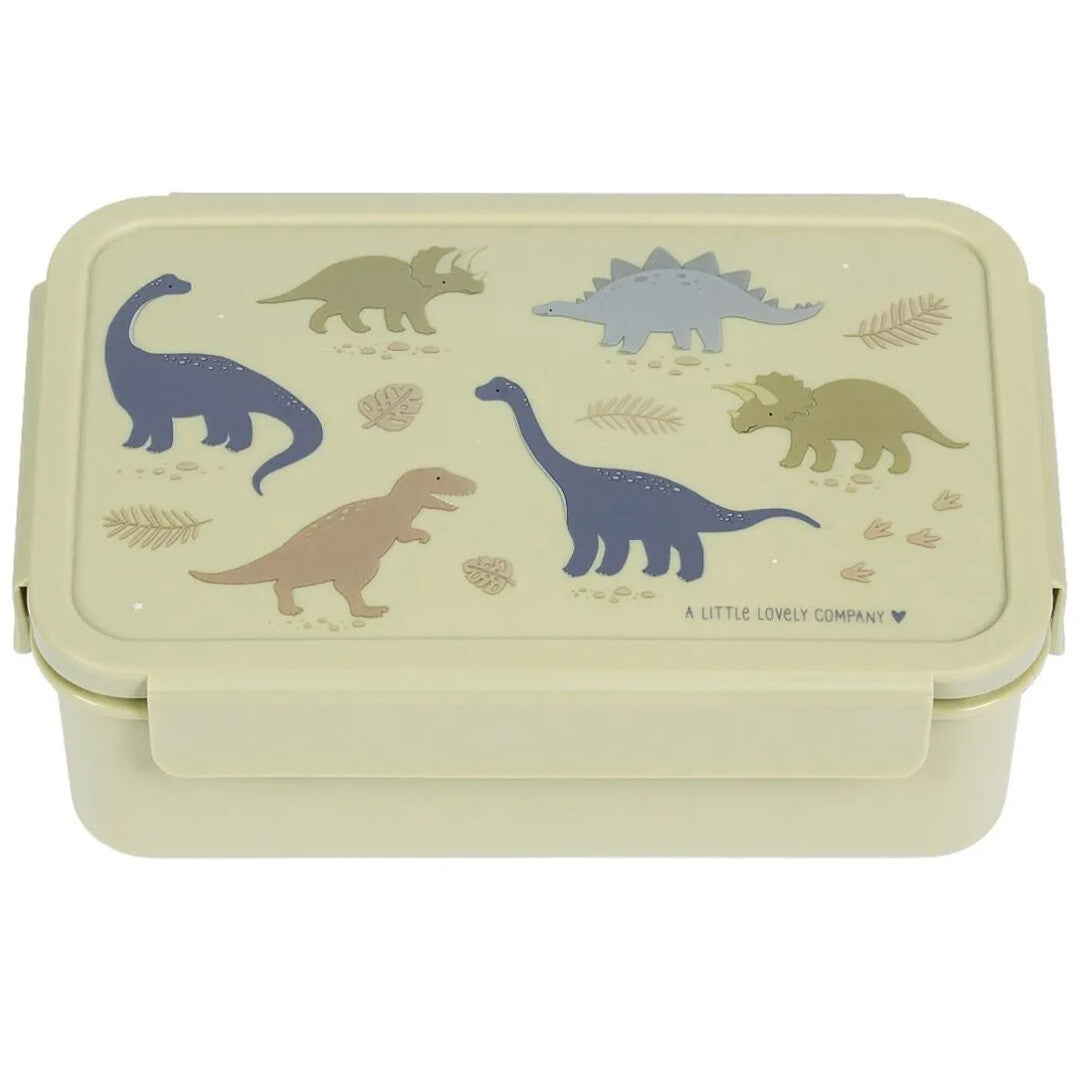 a little lovely company broodtrommel met vakjesblad - dinosaurussen | SBDIGR58 | 1