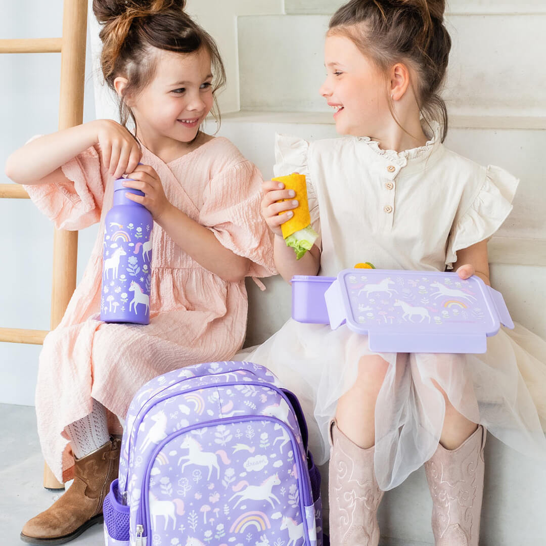 a little lovely company broodtrommel met vakjesblad - unicorn dreams | BBUDPU70 | 5