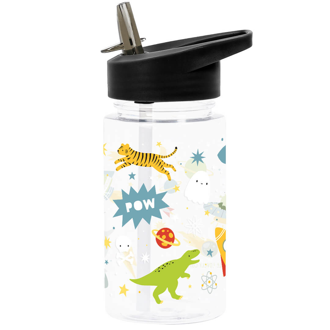 a little lovely company drinkfles met rietje - galaxy - 450 ml | DBGABL87 | 0