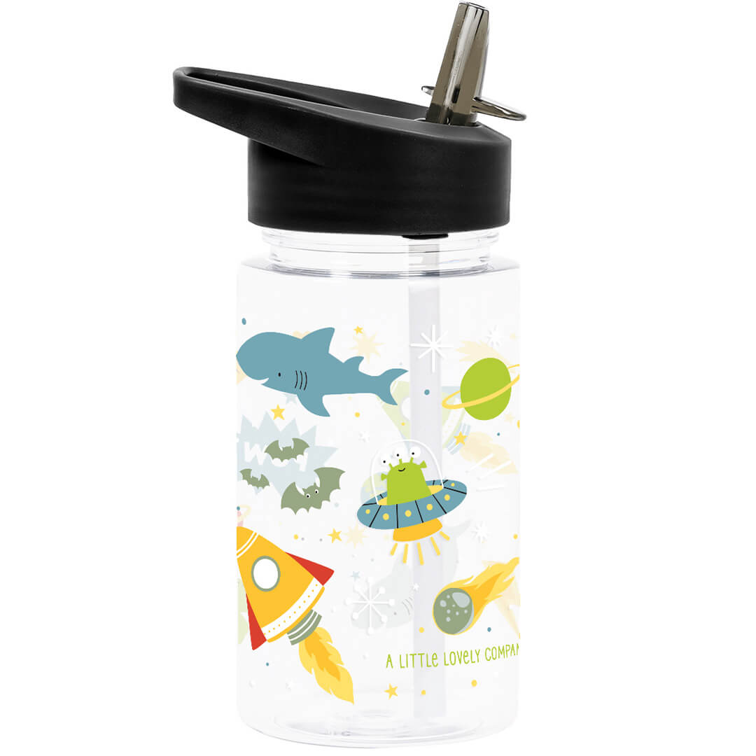 a little lovely company drinkfles met rietje - galaxy - 450 ml | DBGABL87 | 1