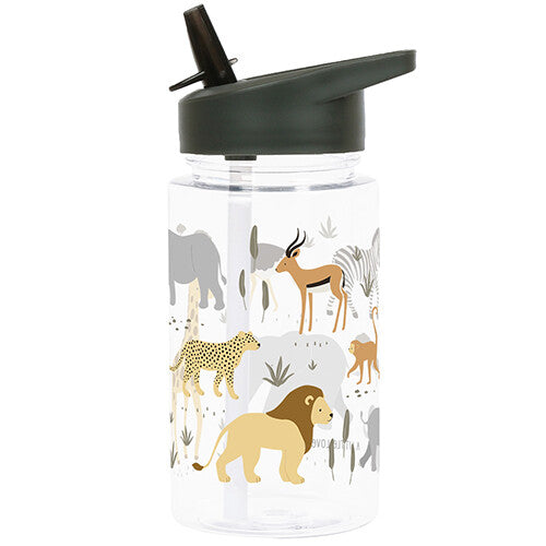 a little lovely company drinkfles met rietje - savanne - 450ml | DBSAGR48 | 0