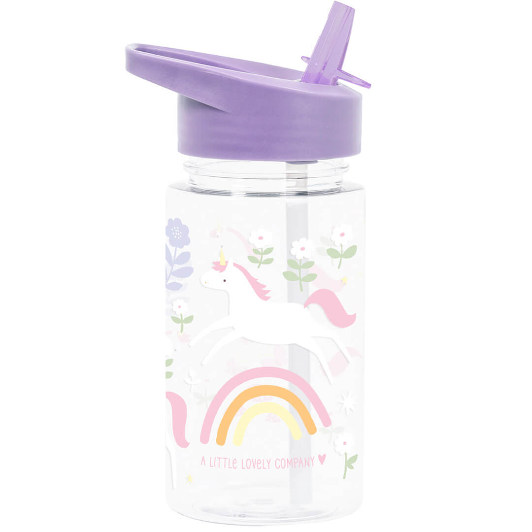a little lovely company drinkfles met rietje - unicorn dreams - 450 ml | DBUDPU86 | 1