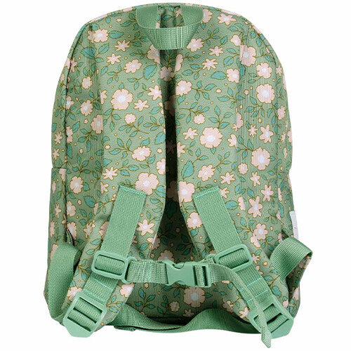 a little lovely company kleuterrugzak bloemen - sage - 30 cm | BPBLSA60 | 2