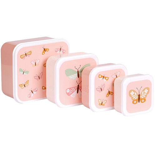 a little lovely company lunchbox set - butterflies- 4st | SBSEBU42 | 1
