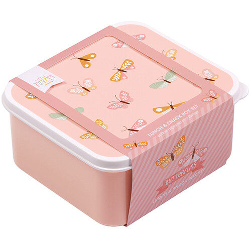 a little lovely company lunchbox set - butterflies- 4st | SBSEBU42 | 3