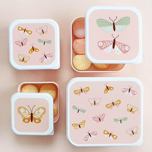 a little lovely company lunchbox set - butterflies- 4st | SBSEBU42 | 4