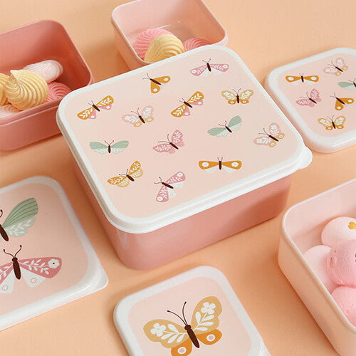 a little lovely company lunchbox set - butterflies- 4st | SBSEBU42 | 7