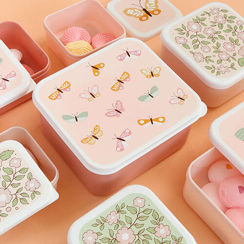 a little lovely company lunchbox set - butterflies- 4st | SBSEBU42 | 8