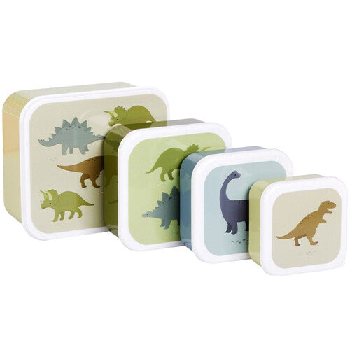 a little lovely company lunchbox set - dinosaurussen - 4st | SBSEDI38 | 5