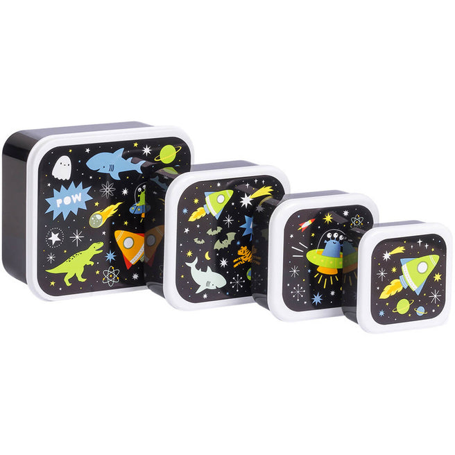 a little lovely company lunchbox set - galaxy - 4st | SBSEGA74 | 0