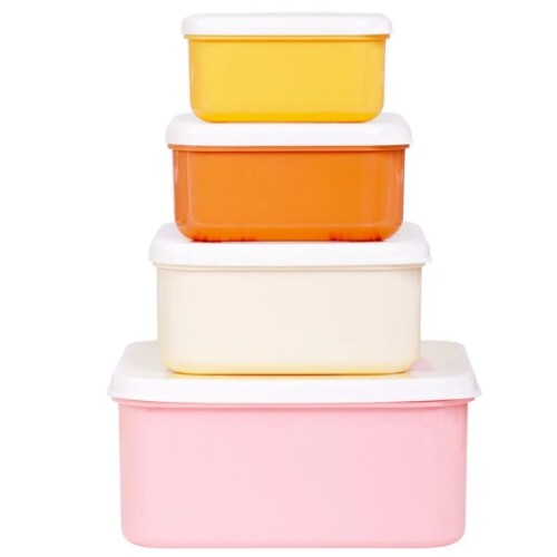 a little lovely company lunchbox set - regenbogen - 4st | SBSERA41 | 2